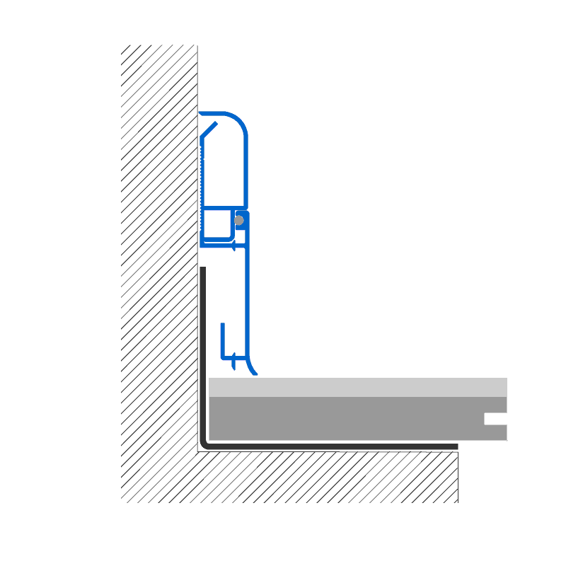 rodapé BIM 800 Alumínio