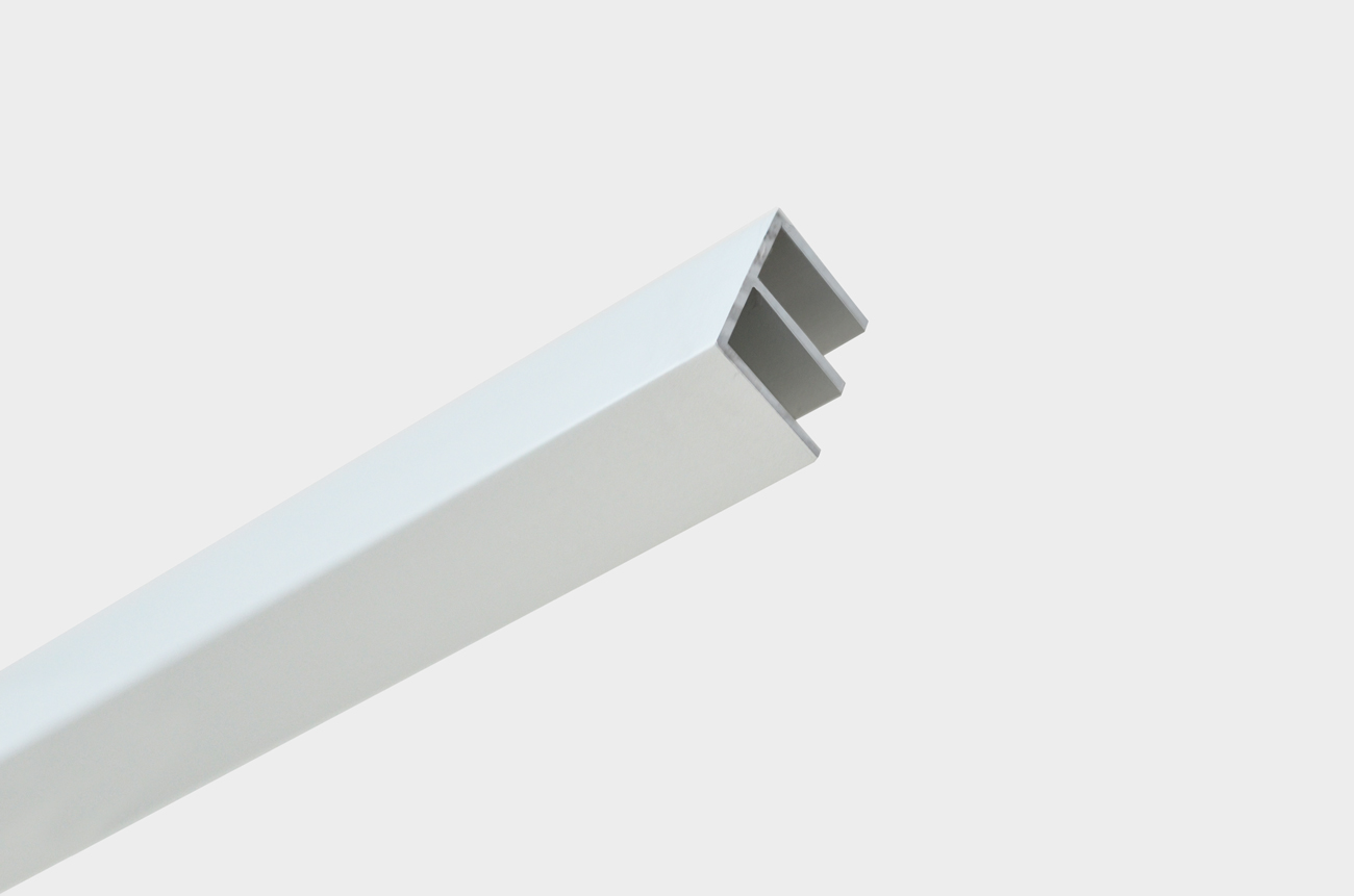 Calha Dupla Alumínio Mate-Dourado-Bronze