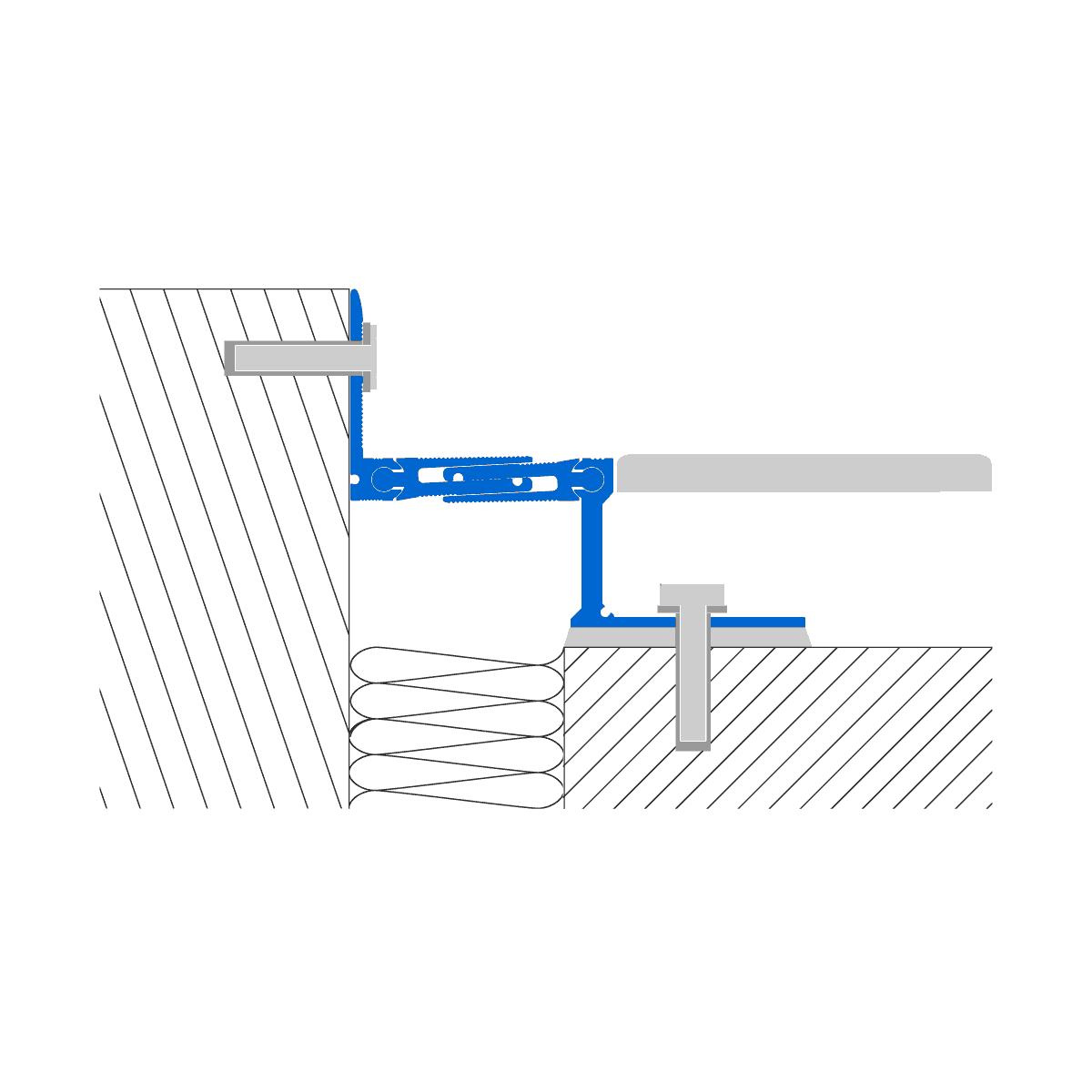 GALP-AN Junta perimetral em alumínio natural