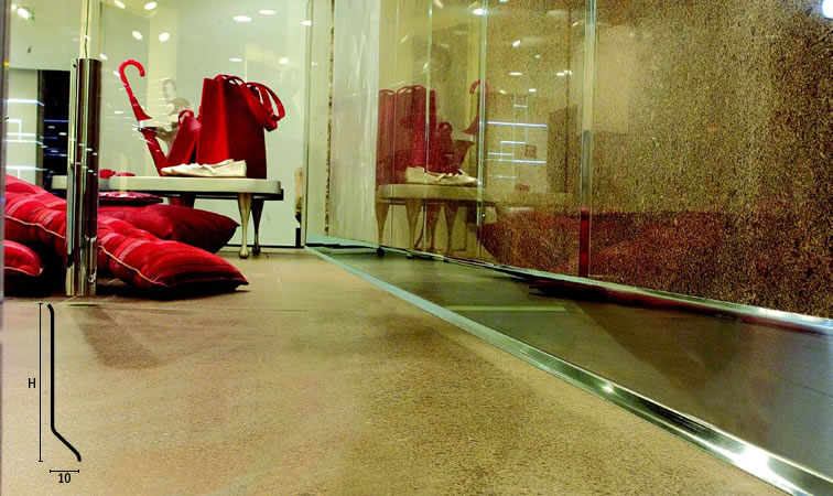 rodapé BA Aço Inox