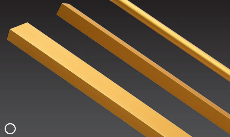 Tubo Redondo Alumínio Anod. Prata-Dourado-Bronze